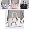 Fashion Splicing Design Shiny Snake Pattern Women Handbag With Pendant Small Bag For Daily Use