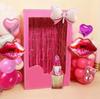 Pink Bow Lipstick Aluminum Film Balloon Set Girl Birthday Party Venue Decoration