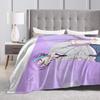 Kamishiro Rui Blanket Warm Graphic Plush Throw Blanket For Outdoor Travel Flannel Bedspread Bed Cover
