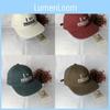 Hip Hop Embroidered Letter Baseball Cap With Sun Protection For Casual Streetwear