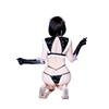Maid Cosplay Sexy Erotic Training Temptation Extreme Little Devil PU Leather Moe Lingerie Bold Moe Moe Open Chest Underwear Bodycon Cute Costume