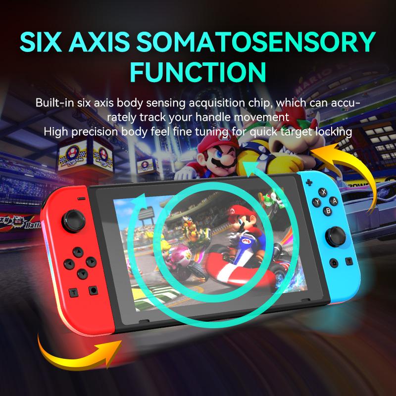 Joycon Switch Controller Joypad Wake-up Controllers for Switch/Lite/OLED Replacement Controller with Sword Dual Vibration