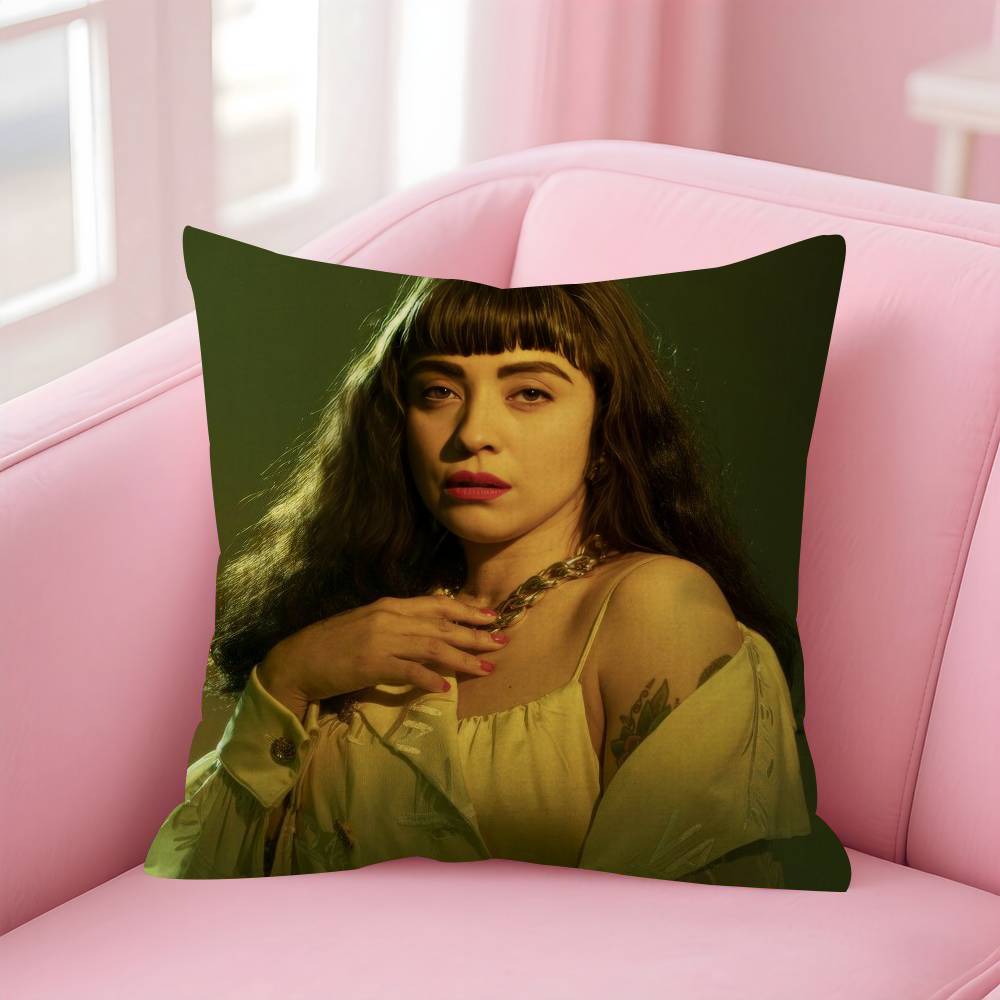 Singer MMon Laferte Music Cushion Cover Car Throw Pillow Case For Sofa Car Christmas Gift 40x40cm 45x45cm
