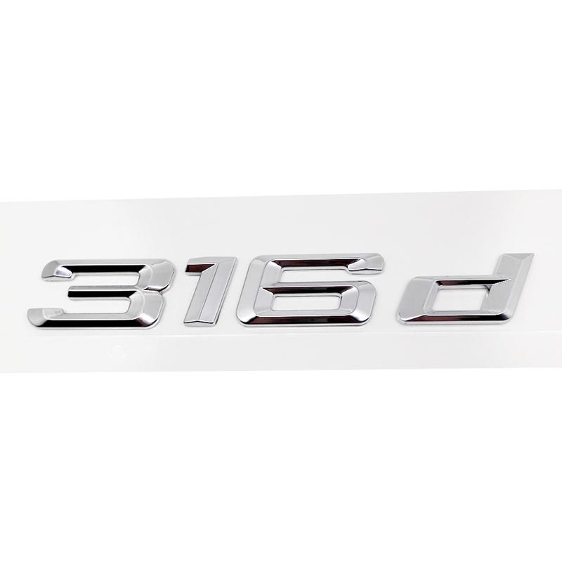 3D ABS 320d 325d 328d 330d 335d 318d Car Trunk Letters Logo Badge Emblem Decals Sticker For E46 E90 F30 F31 F34