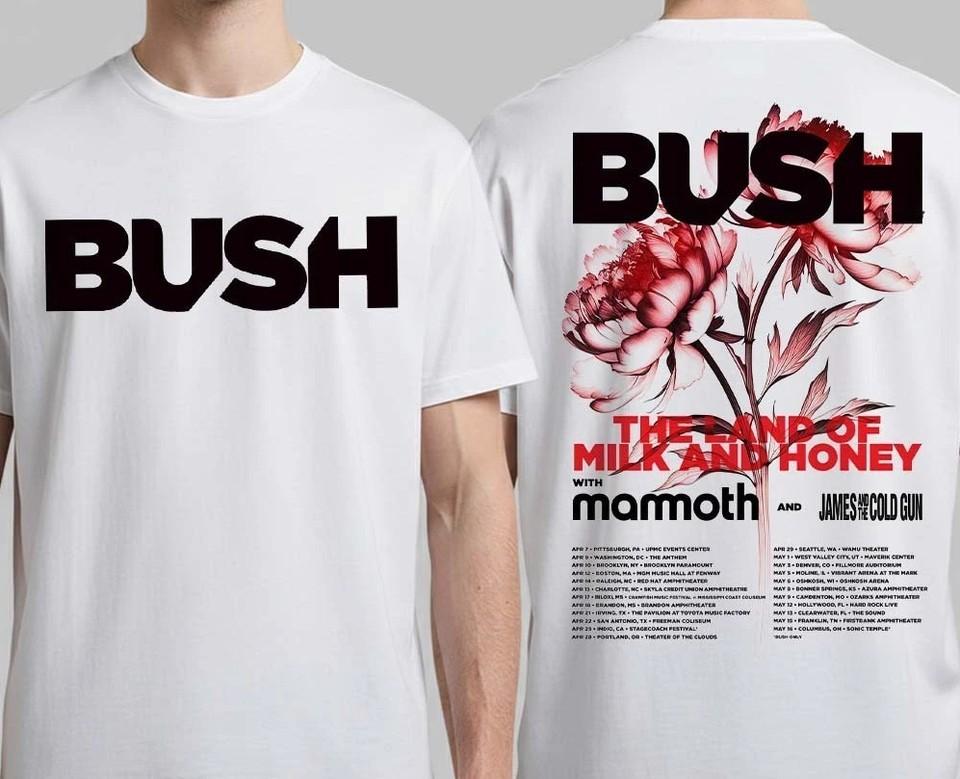 Bush Spring 2026 North America Unisex 100% Cotton Shirt MC1464 Unisex T-Shirt XL