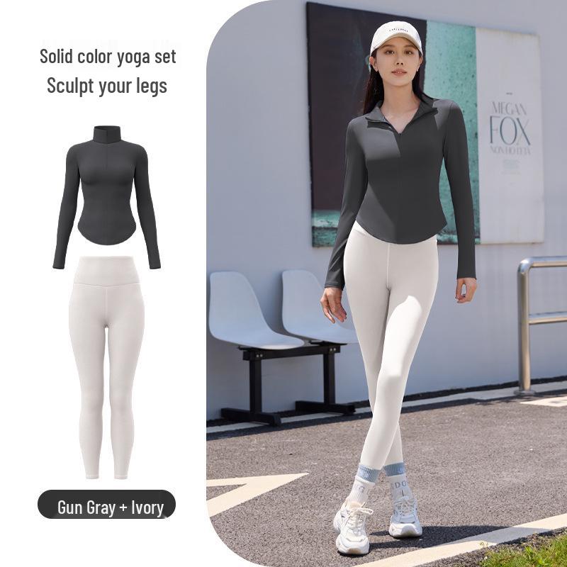Women's Quick-Dry Yoga Suit: Lightweight, Stylish Activewear for Spring & Autumn Outdoor Fitness and Running