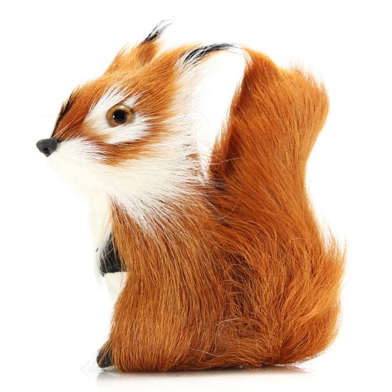 Simulation Animal Squirrel Plush Lifelike Christmas Tree Ornament Decoration