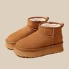 Northeast Velvet Snow Boots Women's Thick-soled Outer Wear 2025 Winter New Short Boots Thickened Non-slip Fluffy Shoes Cotton Boots