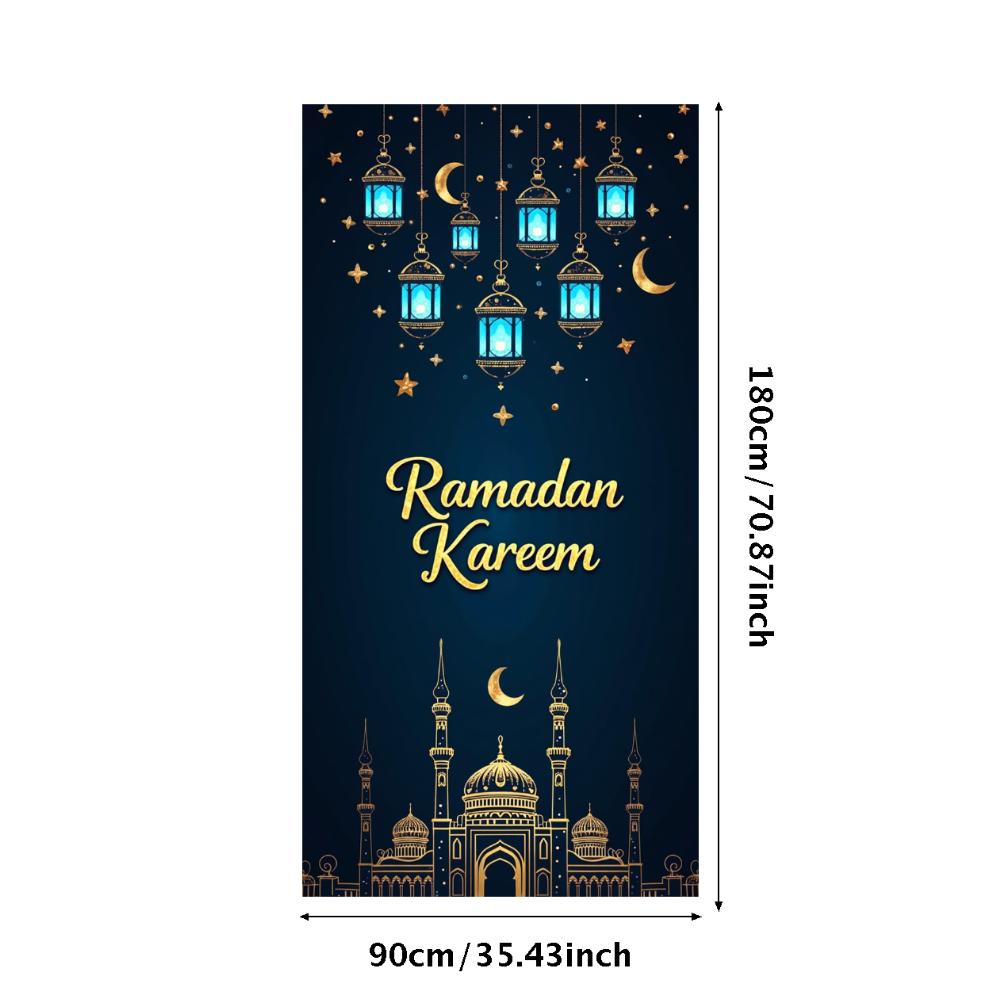 Bannière Ramadan Kareem Toile de fond Lanternes Lumières Décoratif Festival Fête Événement Célébration Graphique Décor Islamique Arrière-plan