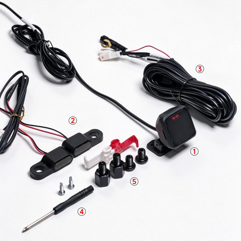 77GHz Radar Vehicle Motorcycle Blind Spot Monitoring Sensor With TTL Interface 70m Car Blind Spot Radar Sensor
