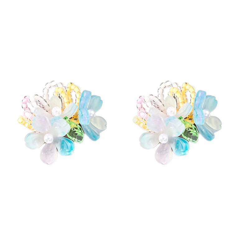 Exquisite Fairy Beaded Flower Earrings - Cute, Lively & Versatile Accessories