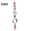Wall Hanging Decor Colorful Crystal Suncatcher, Sun Catcher for Windows, Healing Glamorous Decoration Home, Crystals Prism Rainbow Maker,
