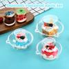 100Pcs Cupcake Box Plastic Clear Cupcake Container with Secure Flip-Top Seal Easy Open Close Stackable Dessert Holder