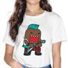 Anime Domo Kun Punk T Shirt Fashion Women's Tees Summer Harajuku Crewneck Polyester TShirt