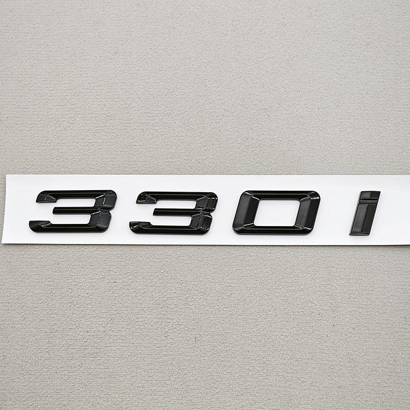 3D ABS Černé Logo Písmen Značka na Kufr 320i 325i 330i Nálepka Znak pro BMW Řady 3 320i 325i 330i 318i Označení Zadní Části