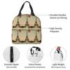 Eiffel Tower Vintage French Postcard Insulated Lunch Bag for Women Kids Leakproof Food Boxes Thermal Lunch Box Tote