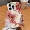 Cute Red Lily Pattern Phone Case For Samsung A05S A06 A07 A15 A16 A34 A35 A53 A54 S23 S25 Ultra Shockproof Soft Cover Funda