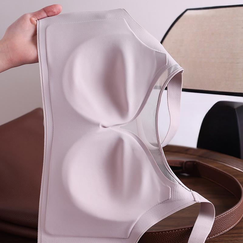 Large-sized Bra for Women Full-cup Thin Lingerie Gathering Bra Top Support Anti-sagging Bra Without Underwire Push Up Bra