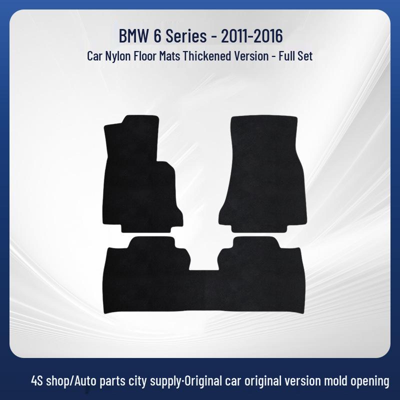 BMW 6er (2011-2016) Nylon Auto-Fußmatten & Kofferraumauskleidung (Links-/Rechtslenker)