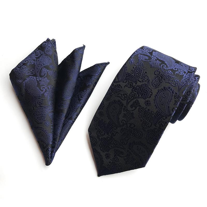 Polyester Material Fashion Suit Waist Tie Plus Pocket Towel Set