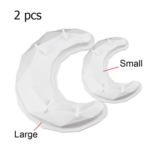 2 style Diamond moon shape Cake Silicone Mold baking pastry Dessert Mousse bread cake mold