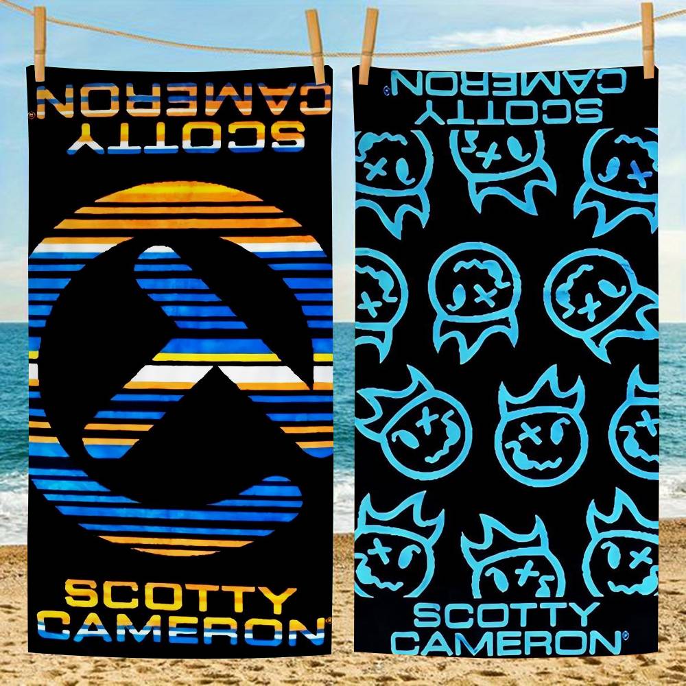 Golf S-scotty C-camerons Anime Anime Beach Swimming Towel Soft Absorbent Washcloth Children's Gifts For Kids Travel Camping Gym
