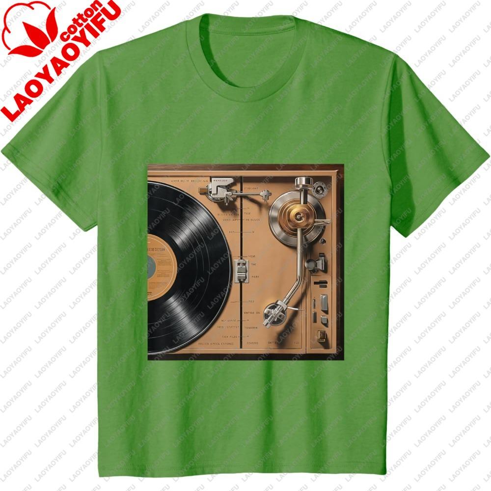 Old School Hip Hop Vinyl Record Turntable Anatomy TShirt Oversized T Shirt Anime Clothes Harajuku Unisex Clothing