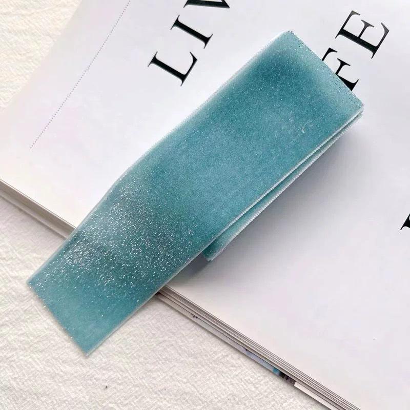 Handmade Gold Velvet Ribbon Bow Hairpin for DIY Holiday Decorations & Floral Packaging