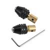 Compact Self-Tightening Drill Chuck, Brass, 2.35/3.175mm Shaft, DIY 0.3-3.2mm