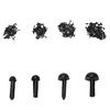 100 Pcs/Set Plastic Black Eyes For Bear Doll Animal Puppet Diy Black Eyes 4 Size