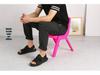 Children's Thickened Non-slip Dining Chair - Small Plastic Stool with Backrest for Kids and Toddlers