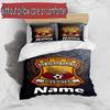 3pcs Duvet Cover Set (1*Duvet Cover + 2*Pillowcase, Without Core), Custom Name Go Ahead Eagles Pattern Bedding Set, Home Bedroom Decor Gift