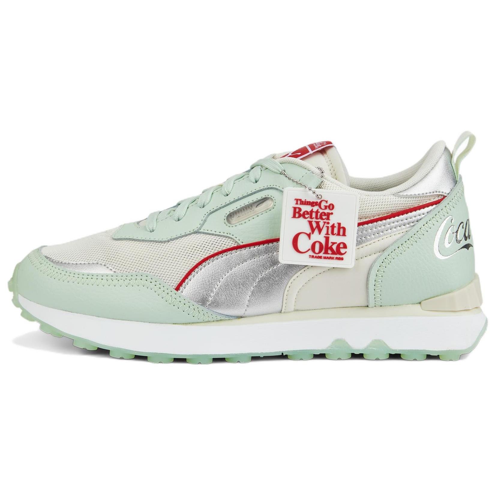 PUMA x Coca-Cola Rider FV LE Gossamer Green Silver Unisex 387217-01 EU 35.5
