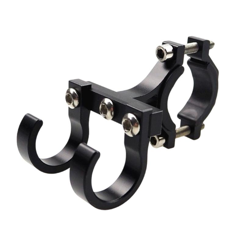 

Multifunctional Hook Easy Install Aluminum Hanging Accessory Convenient Aluminum Double Hook for Motorbike & Scooters чёрный
