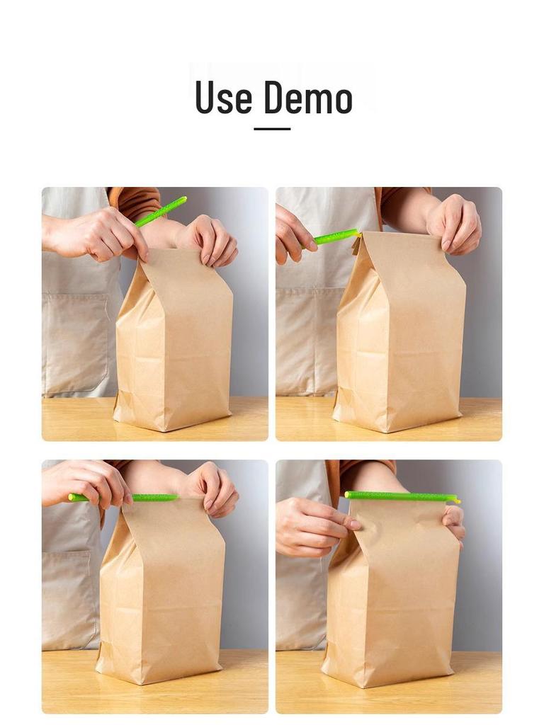 Kitchen Food Storage Bag Sealing Clips for Snacks and Tea