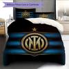 Set Copripiumino Trapuntato con Motivo Inter Milan Decorazione per la Casa Regalo (1 * copripiumino + 2 * federe senza imbottitura).xwn