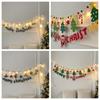 Triangle Flag Christmas Banner Coloured Hairball Christmas Tree Decoration  Christmas