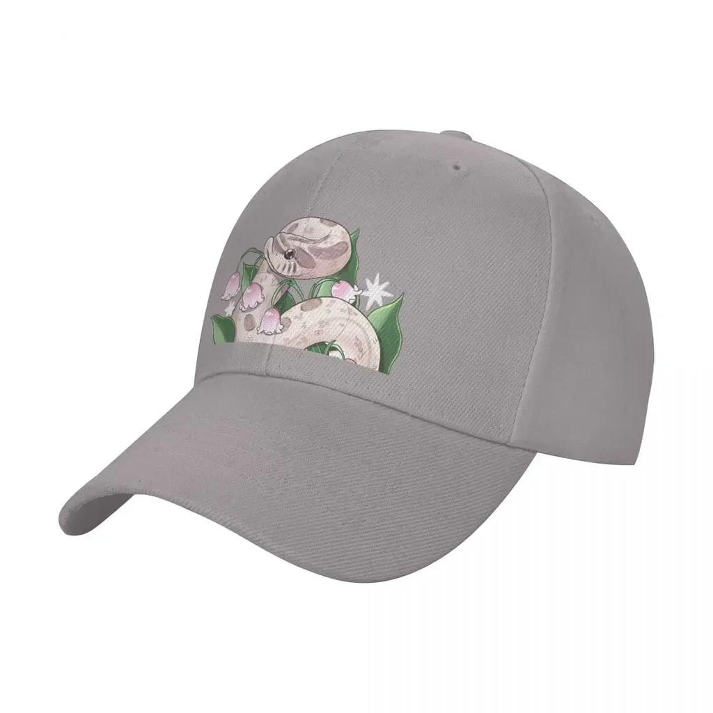 Lavender Hognose Snake with Lily of the Valley Baseball Cap Beach Outing custom Hat party Hat Hats For Women Unisexs