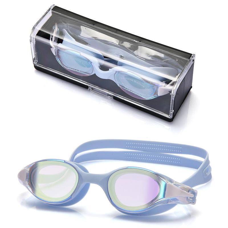 Waterproof silicone swimming goggles women's professional racing high definition waterproof and anti-fog swimming goggles