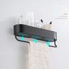 Bathroom Storage Holder Bathroom Shelf  Black Aluminum Bath Shower Shelf  Bath Shampoo Holder Basket Holder Corner Shelf