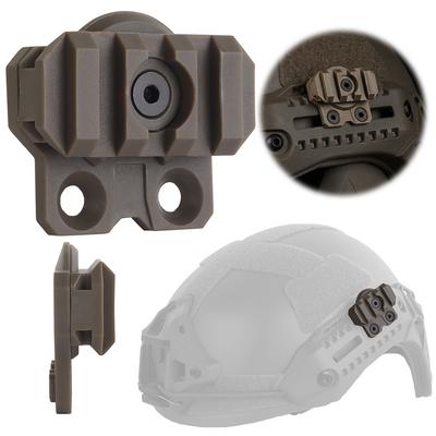 Helmet Lamp Adapter Adjustable 360 Degrees Rotation Helmet Light Adapter for M-LOK Airsoft Helmet Accessories
