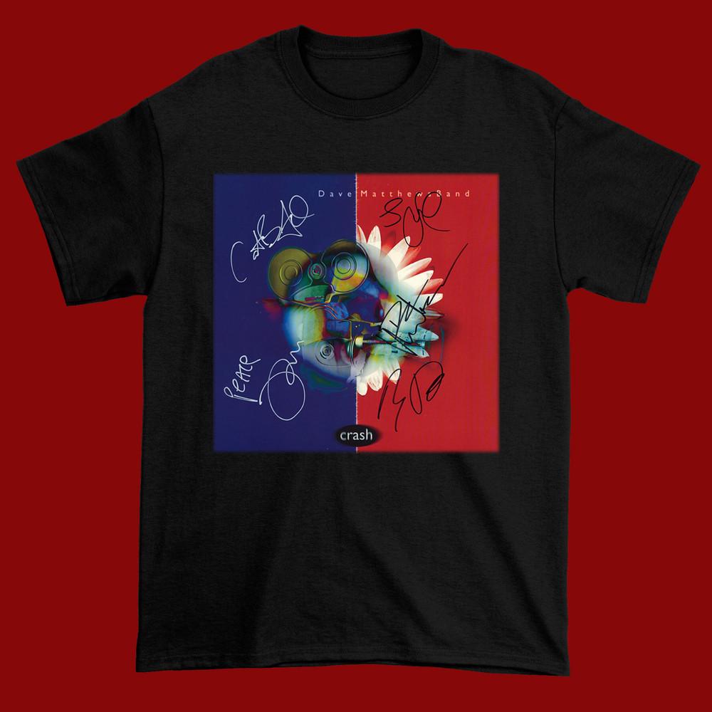 

Dave Matthews Band crash Album Signed Short Sleeve Size S To 4XL Funny Shirt S