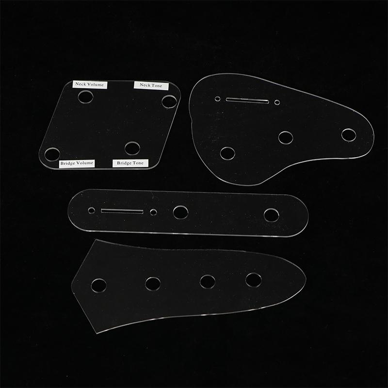 1 Piece Acrylic Wiring Harnesses Template Display Plate For St/Lp/Tl/Jazz Electric Guitar Bass
