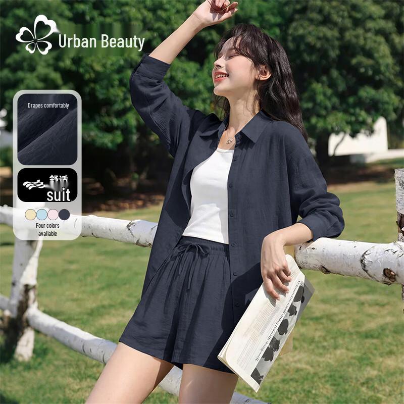 

Женская рубашка с пуговицами из смесового льна 2026 XL