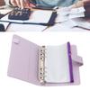  Planner A6 6 Holes PVC PU Leather Sufficient Capacity Loose Leaf Rings Soft Waterproof Portab