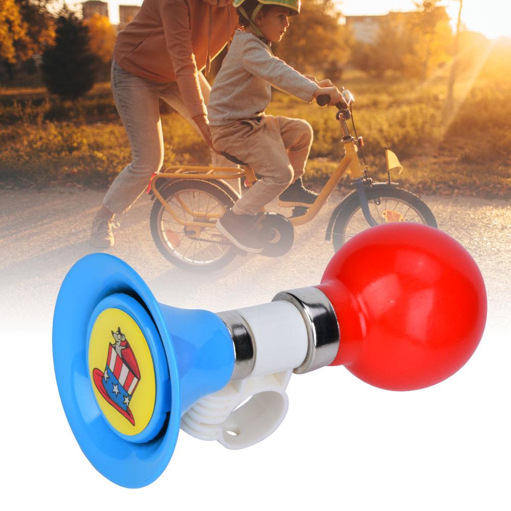 Metal Rubber Loud Children Bicycle Kids Bike Horn Warning Bell for Boys Girls Accessory (Blue)
