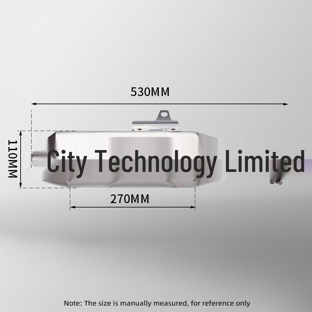 Motorcycle Exhaust System for KY450 Rally - Stainless Steel Full Set with Silencer