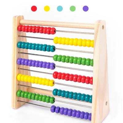 Early Education Abacus Stand Colorful Mathematics Enlightenment Children's Ten-speed Calculation Stand Kindergarten Arithmetic Puzzle Teaching Aids