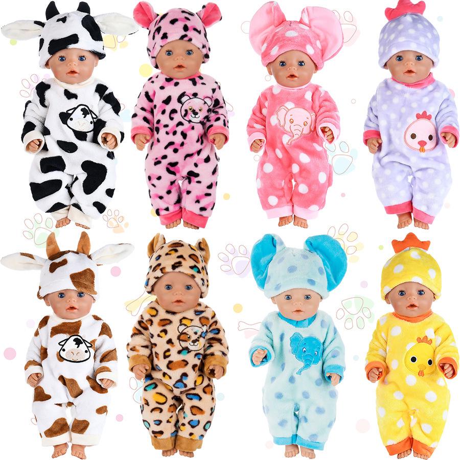 43cm Xiafu Doll Cartoon Jumpsuit & Accessory Set
