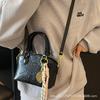 High-end Texture Small Bag Women's 2025 New Fashion Embossed Handheld Bucket Bag Versatile Commuter Crossbody Bag